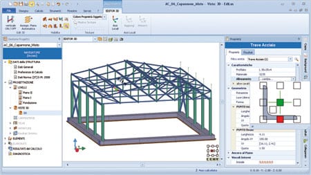 Progettazione 3D strutture acciaio