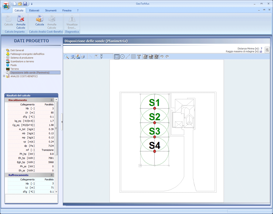 Schema impianto geotermico dwg