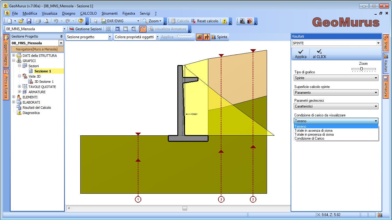 Software Calcolo Muri di Sostegno NTC 2018 - GeoMurus