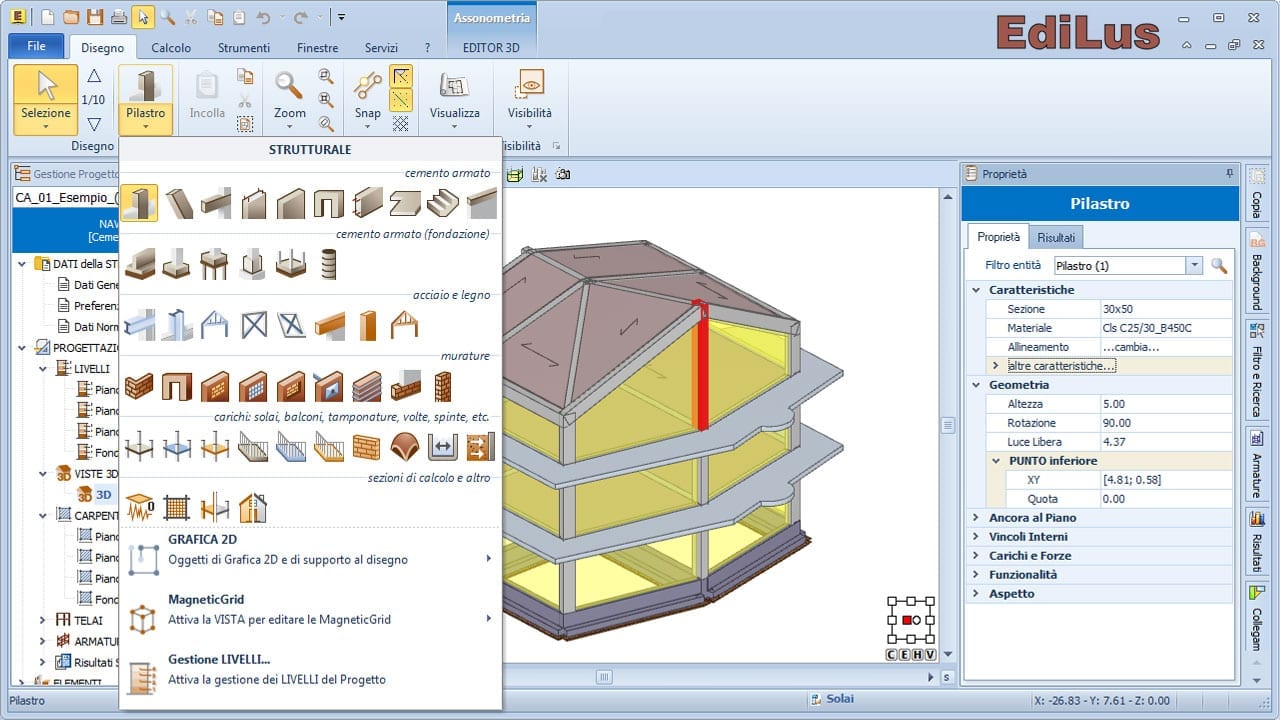 Software Calcolo Strutturale Cemento Armato Edilus Ca Acca Software