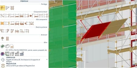 Disegno Ponteggio Oggetti BIM - CerTus-PN - ACCA software