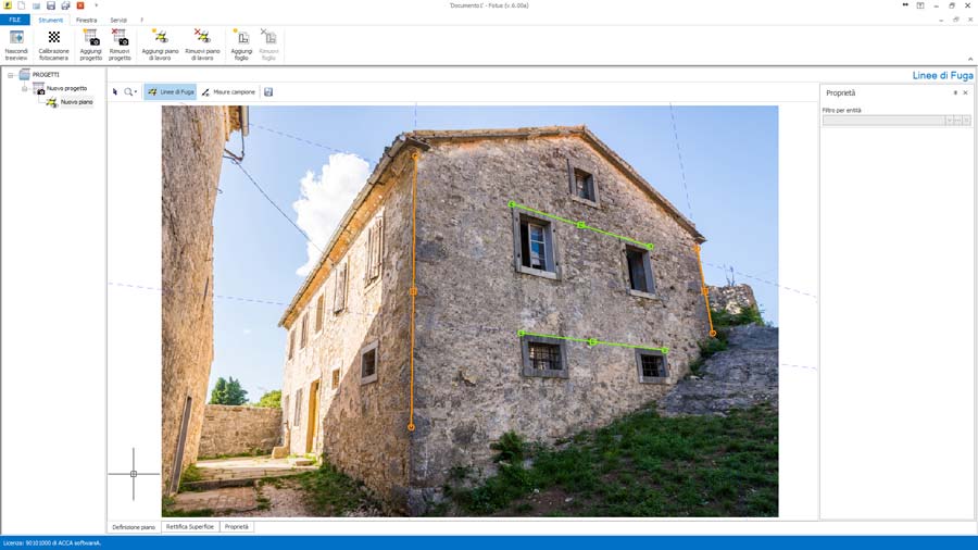 Programma rilievo fotografico a distanza - Fotus - ACCA software