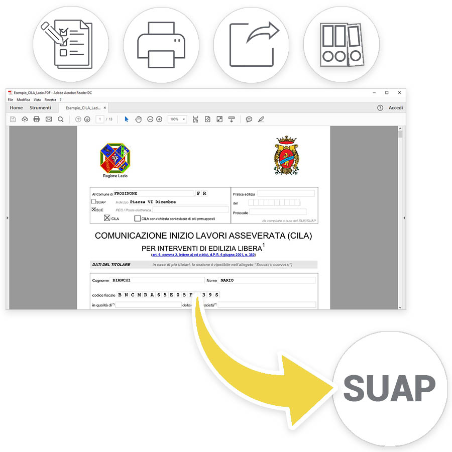 Stampa modelli unificati in formato elettronico - Praticus-TA - ACCA software