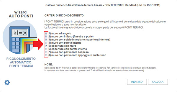 Calcolo selettivo dei ponti termici