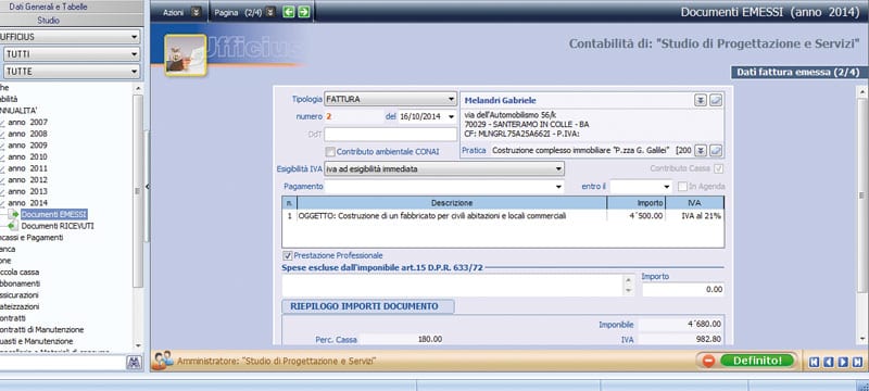 WEBDESK SOFTWARE GESTIONE STUDIO PROFESSIONALE visual data 7