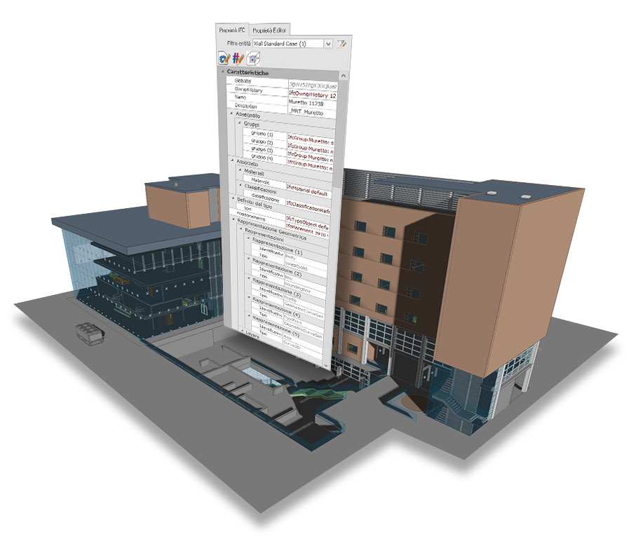 Lavori su un modello BIM in formato IFC